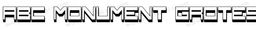 ABC Monument Grotesk Mono Regular字体转换